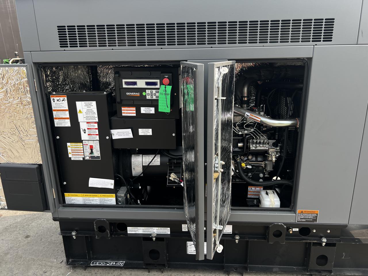 30 KW Generac #SD30, Diesel Generator Set, 120/208 Volts, 1800 RPM Perkins 404D-22TA engine, circuit breaker - Image 6