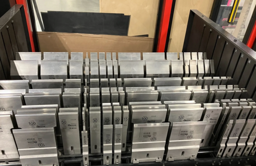 60 Ton, Amada #EG-6013-AR, CNC Press Brake, 4.6' overall, 5-7/8" stroke, 9-1/16" throat, 25" open height - Image 7