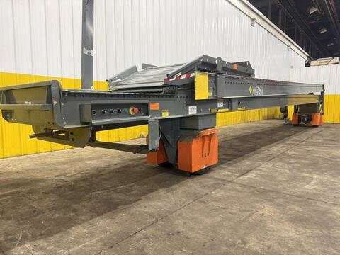 35" wide x 64' long, Roach #TL2, truckloader 2-stage powered telescoping roller conveyor - Image 8