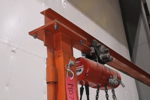 1/2 Ton, Jet, A-Frame Gantry Crane w/ Hoist - Image 4