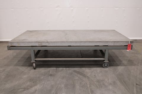 60" x 120" x 5" Gray Granite Surface Combustion Plate - Image 1