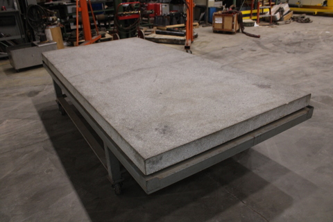60" x 120" x 5" Gray Granite Surface Combustion Plate - Image 3