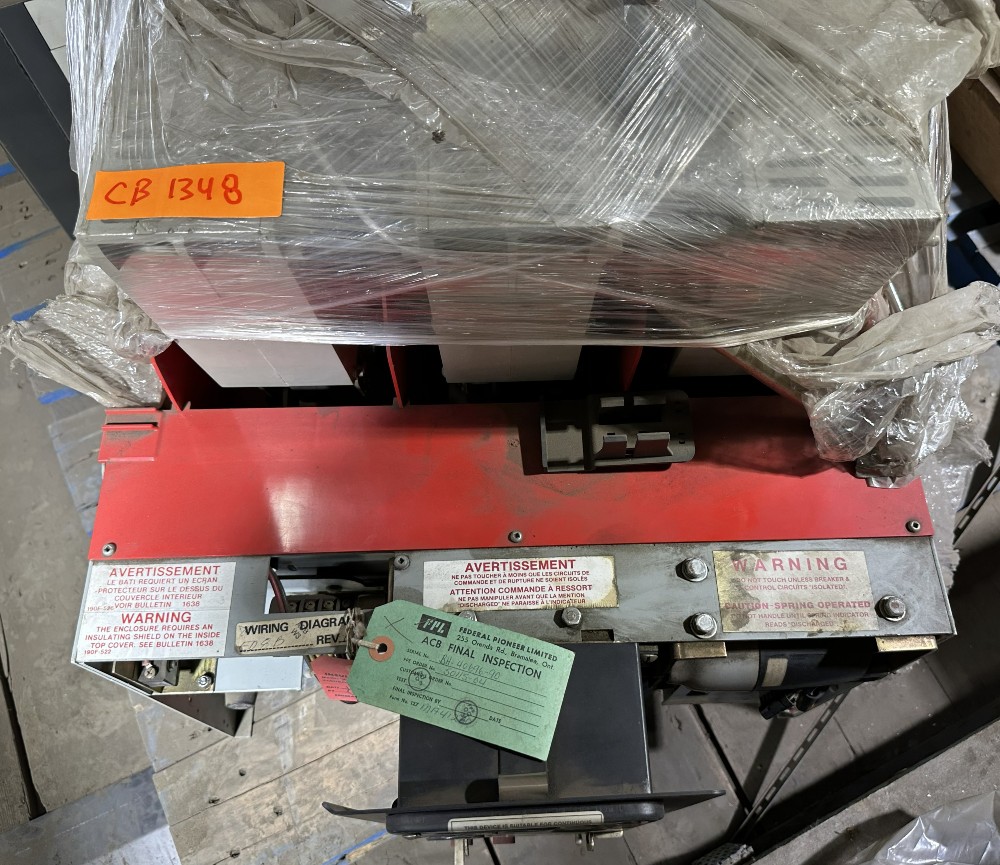 Federal Pioneer, 600A Frame, Draw-Out Circuit Breaker, 3-Pole, 600V, 3-Phase AC Overcurrent Relay Trip Unit - Image 4