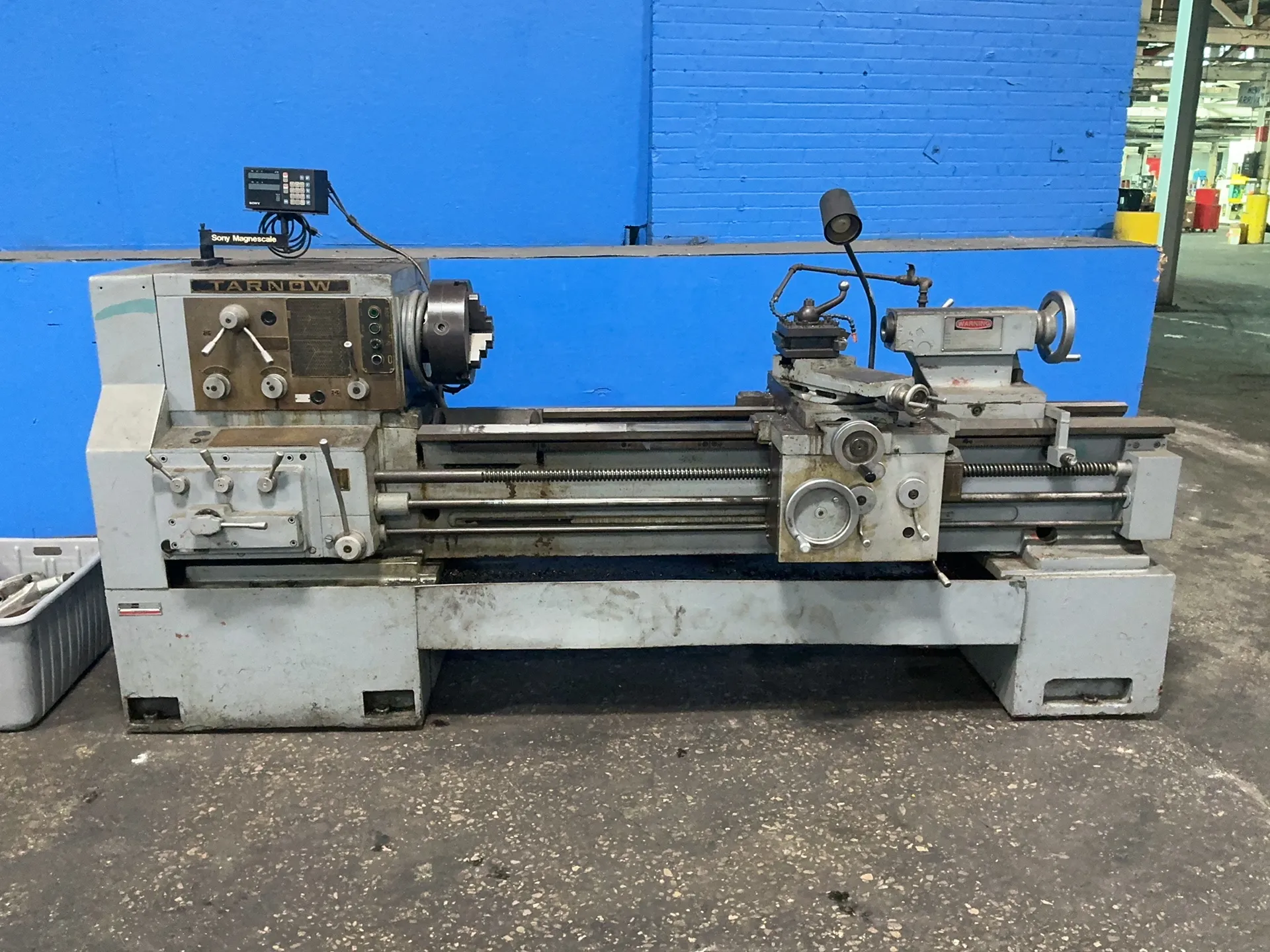 22" x 80" Tarnow #TUJ-50, engine lathe, 12" 3-jaw chuck, 2" bore, tailstock, tool post, compound rest - Image 5