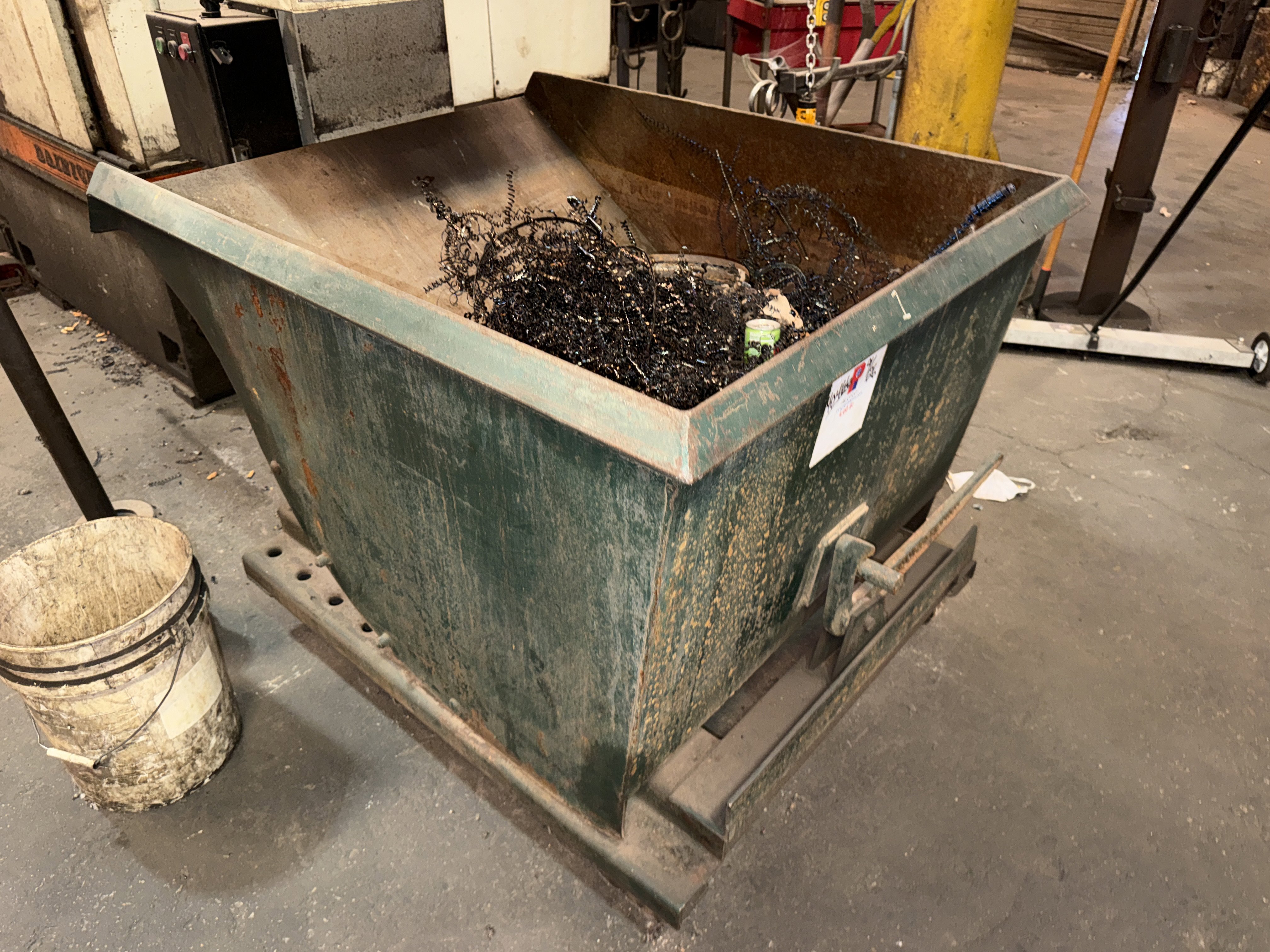 3 - 4 Cu. Yd. Self-Dumping Rolling Hopper - Image 1
