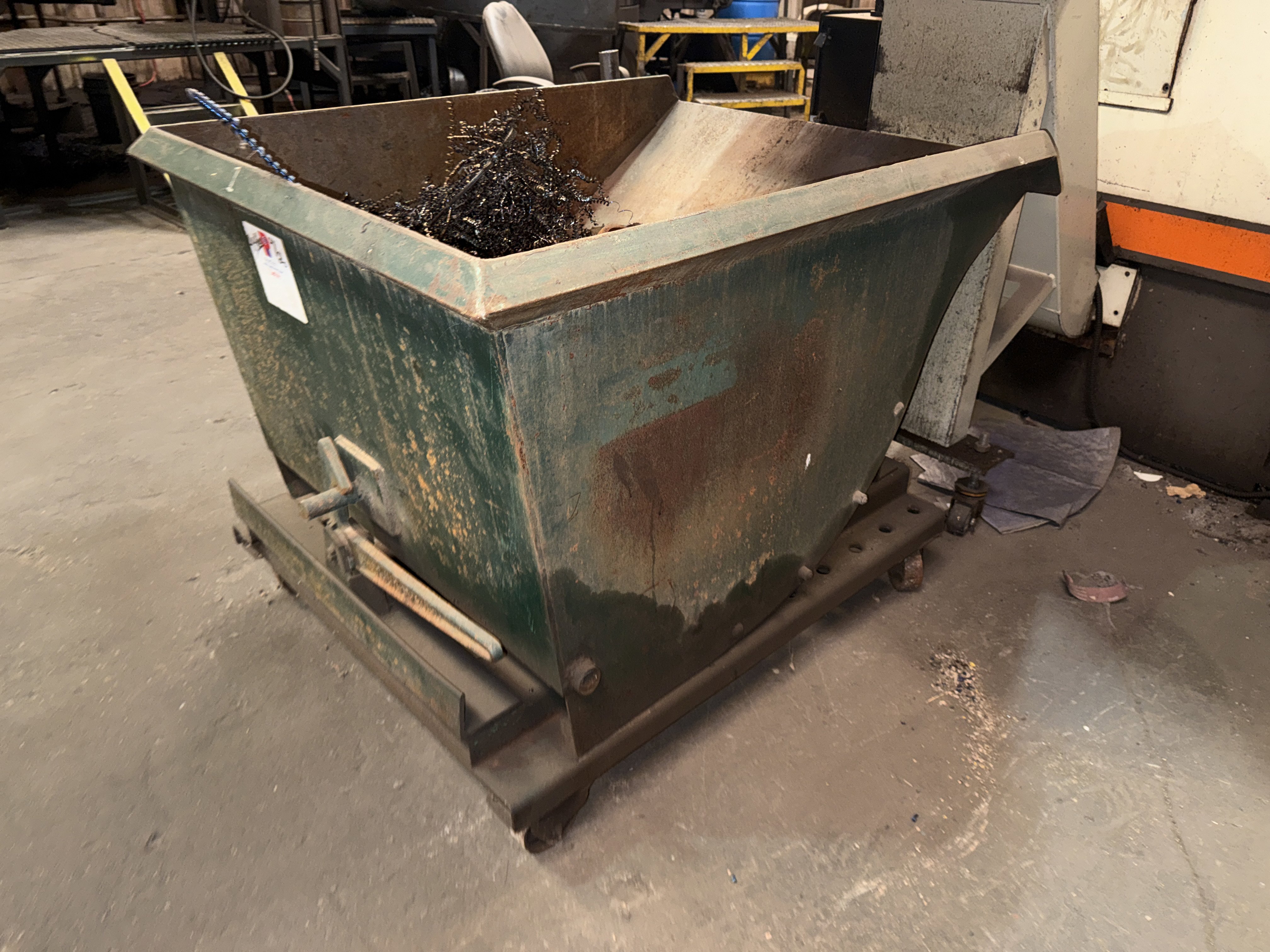 3 - 4 Cu. Yd. Self-Dumping Rolling Hopper - Image 2