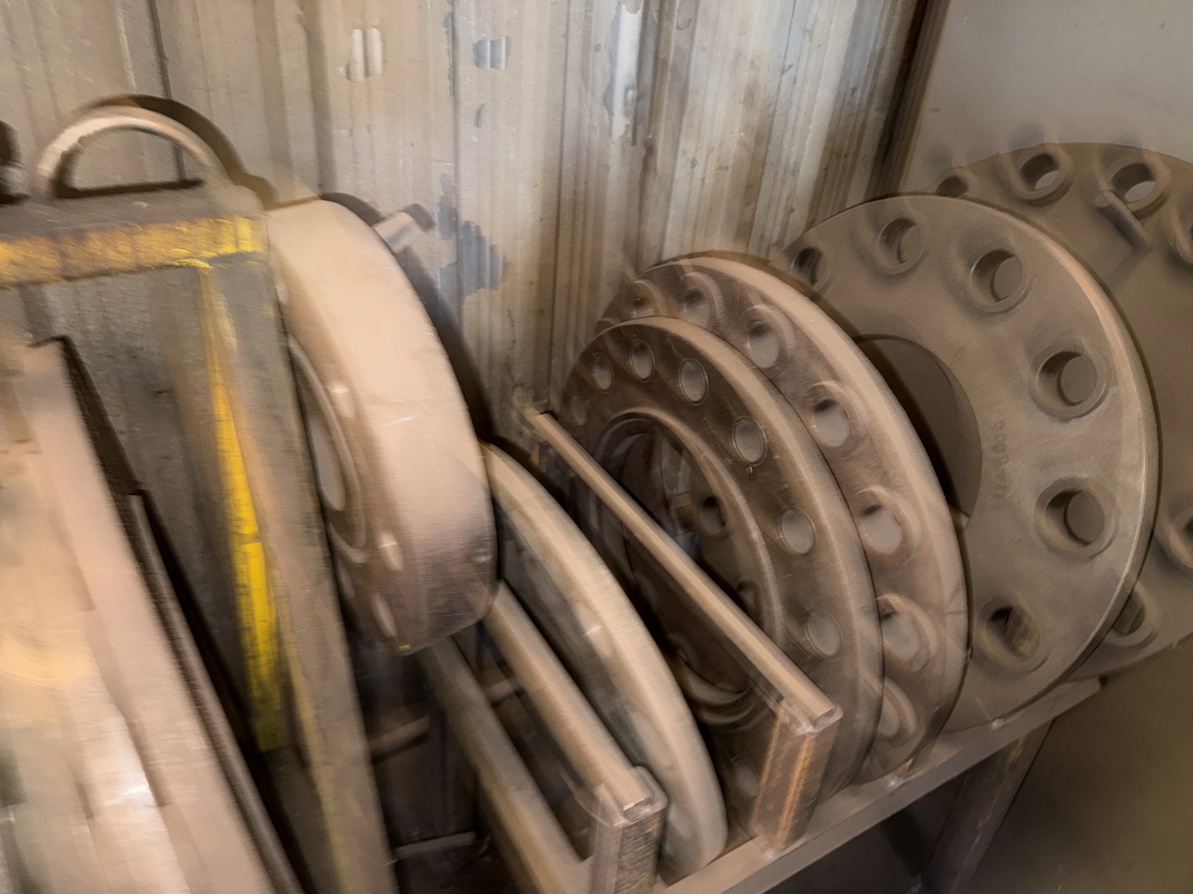 section of wellhead spacer flange racks w/ 25 - Image 3
