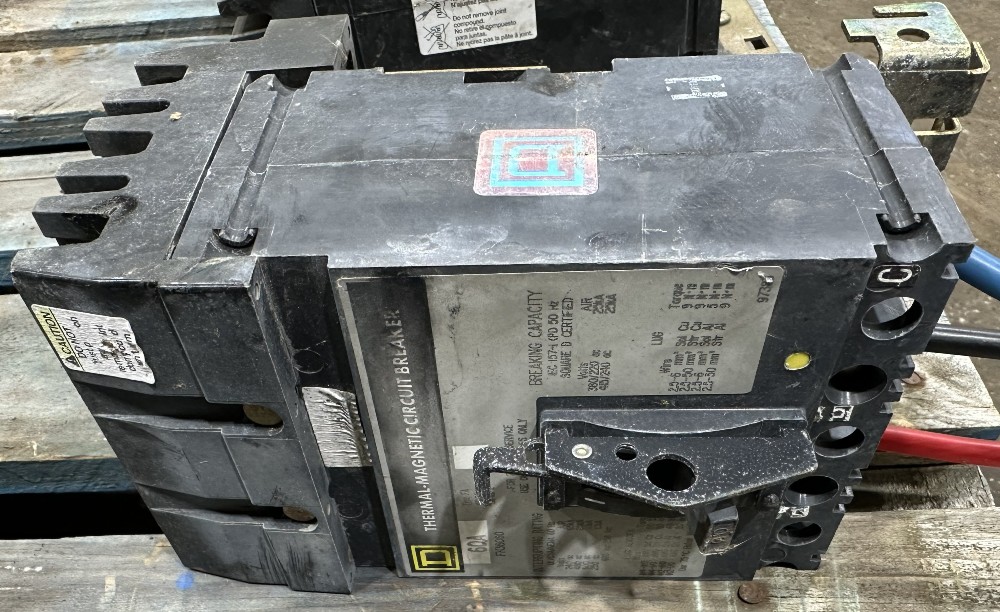 60 amps, Square D, FH36060, Thermal Magnetic Circuit Breaker, 3-Pole, 600 Volts, Type FA, Series 2 - Image 3