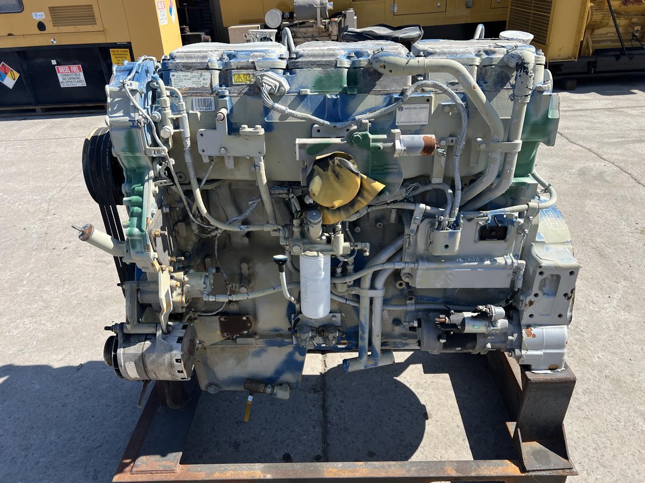 800 HP Caterpillar #C18, twin turbo diesel industrial engine, sound attenuated enclosure 1 bell housing, 14" - Image 10