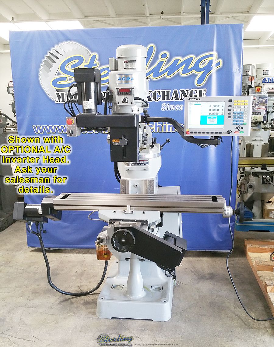 Acra MillPower #LCM-50 MillPWR 3AX, 3-Axis CNC, hard chrome ways, one shot lube system, new - Image 1