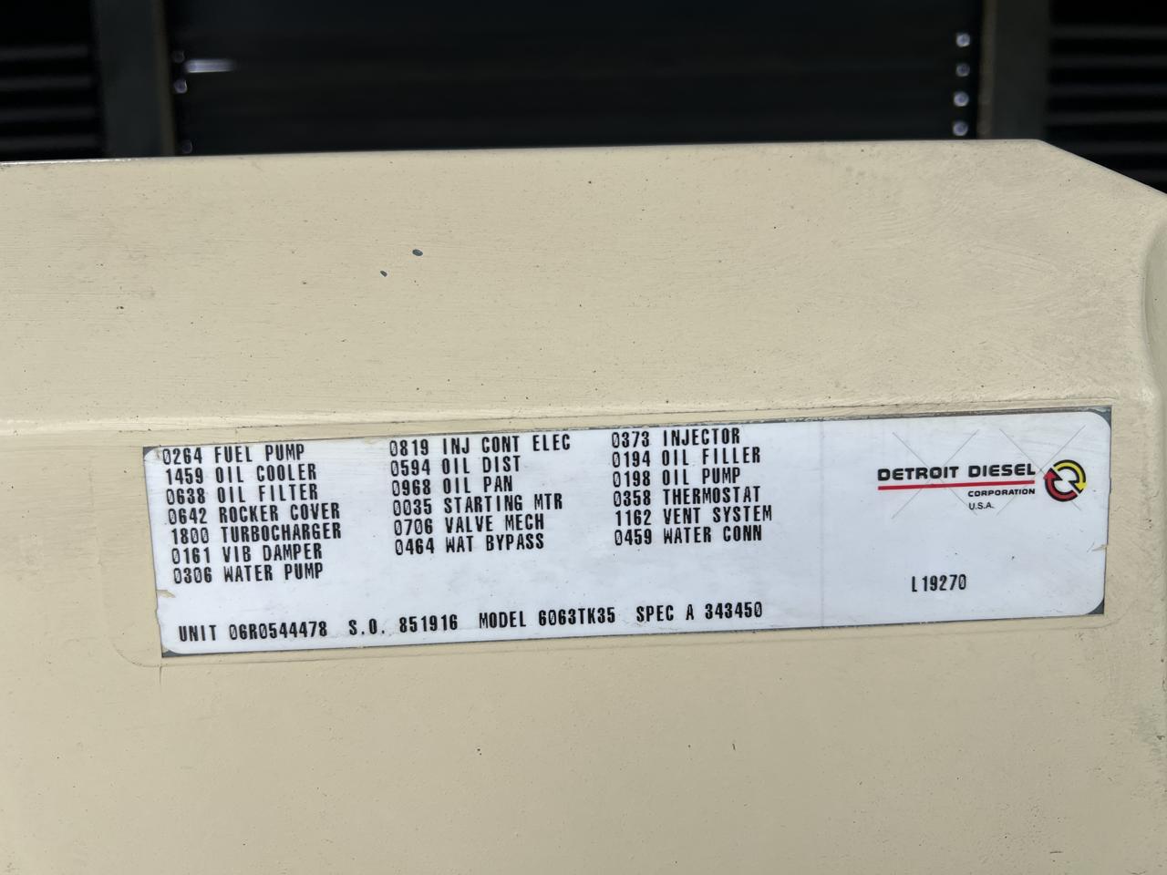 300 KW Kohler #300REOZD, diesel generator set, 120/208 Volts, Detroit Diesel 6063TK35 engine, 490 HP @ 1800 - Image 10