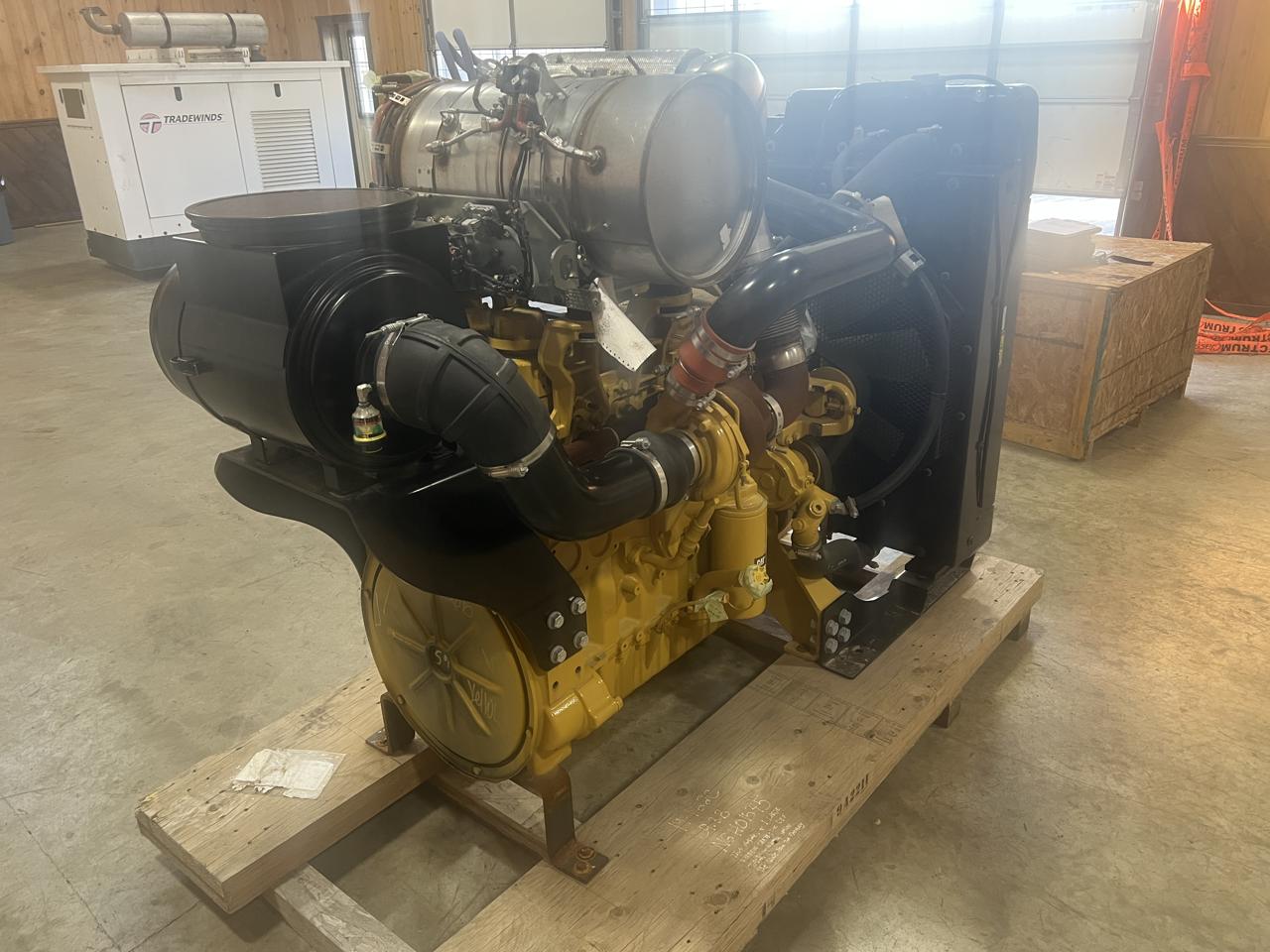 375 HP Caterpillar #C9.3B, diesel power unit w/ radiator, sound attenuated enclosure 1 bell housing, 14" - Image 5