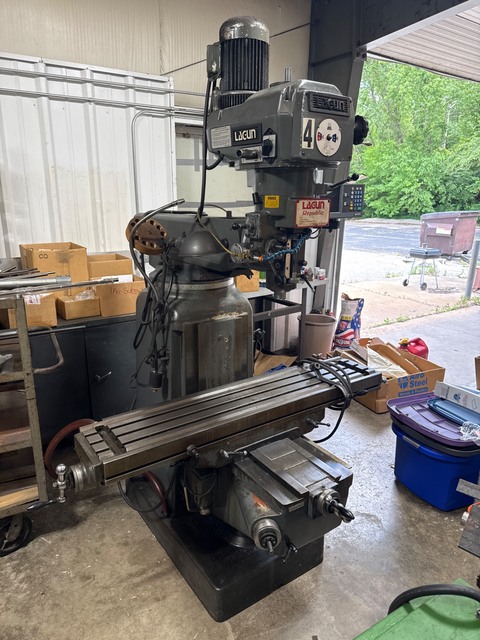 Lagun #FTV-2SE, Vertical Milling Machine, 54" x 11" table, 38" X, 16" Y, 16" Z, R-8, 4250 RPM, 3 HP, 480 V. - Image 1
