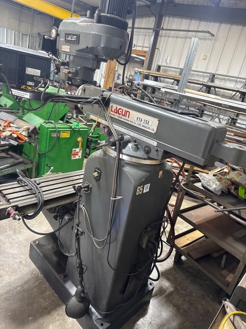 Lagun #FTV-2SE, Vertical Milling Machine, 54" x 11" table, 38" X, 16" Y, 16" Z, R-8, 4250 RPM, 3 HP, 480 V. - Image 4