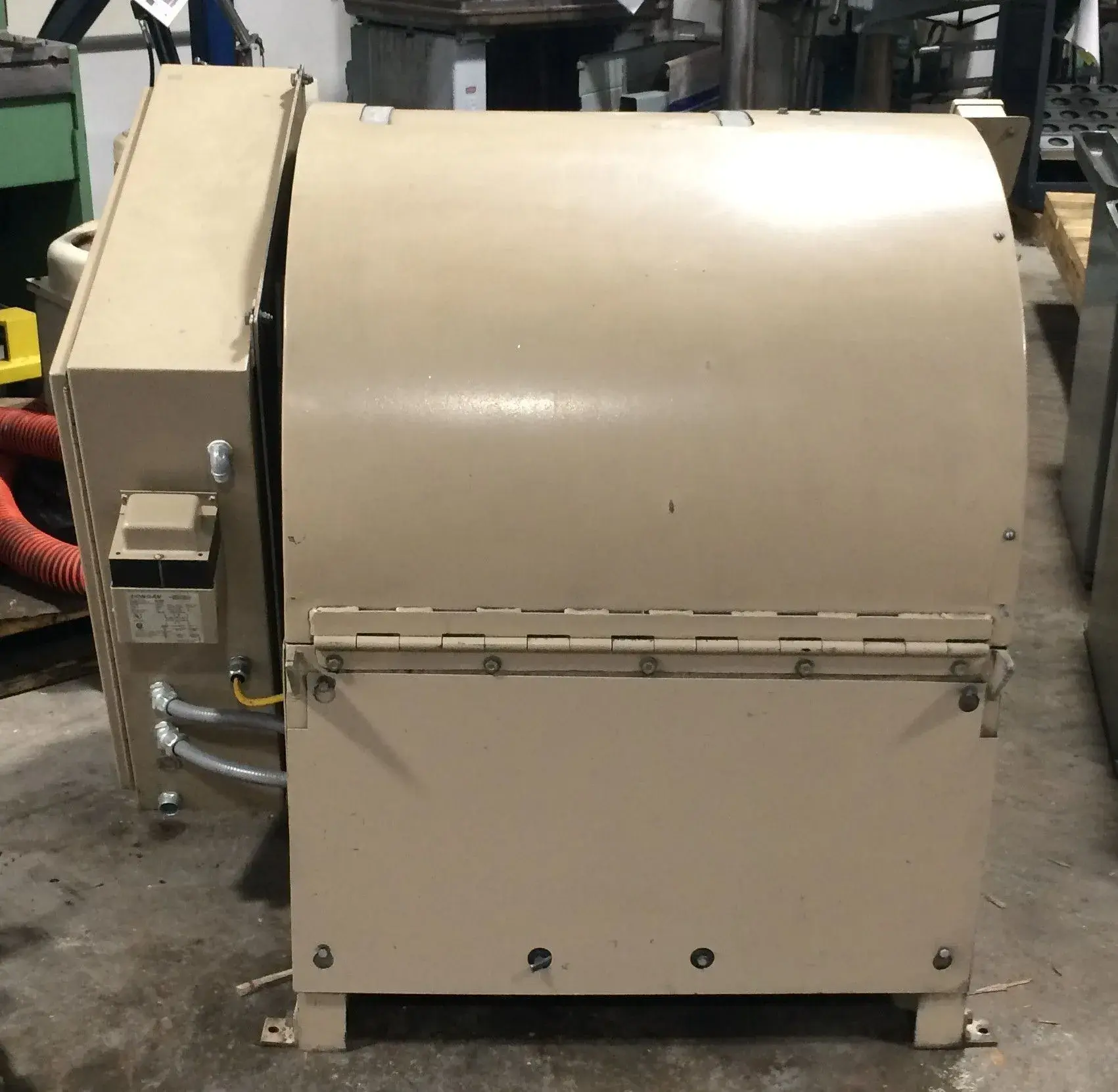 Roto-Finish #RCB-8, centrifugal barrel finishing machine, 1 cu.ft., 7" x 10" barrel, 180 RPM turret, 2 HP - Image 3