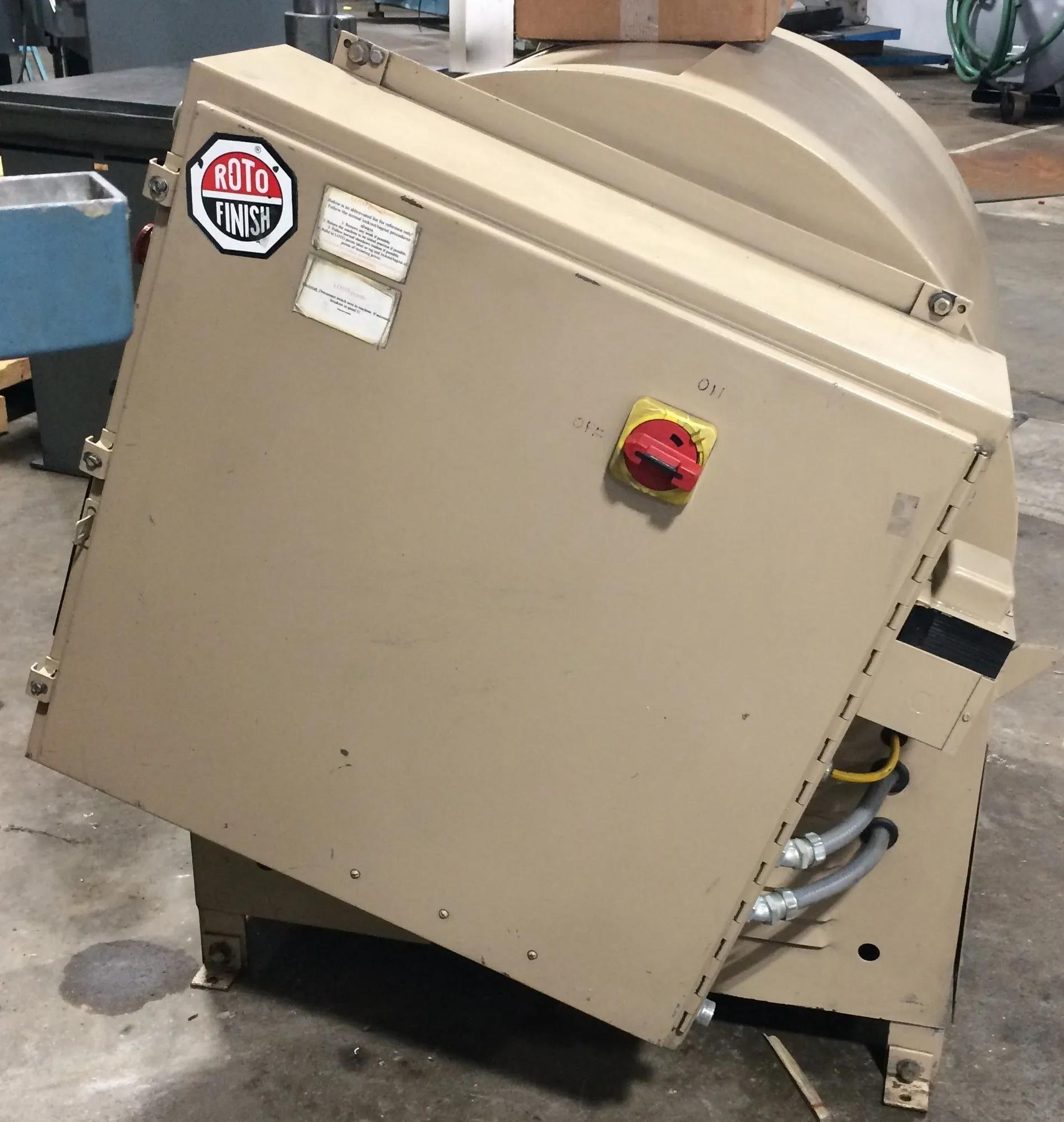 Roto-Finish #RCB-8, centrifugal barrel finishing machine, 1 cu.ft., 7" x 10" barrel, 180 RPM turret, 2 HP - Image 4