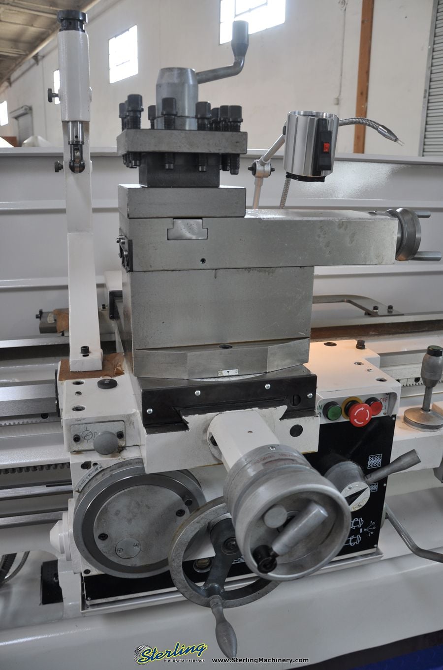 32"/41" x 120" Birmingham #YCL-32120, 3 & 4-Jaw chucks, 4-way tool post, #5MT, Steady Rest, 10 HP, new - Image 4