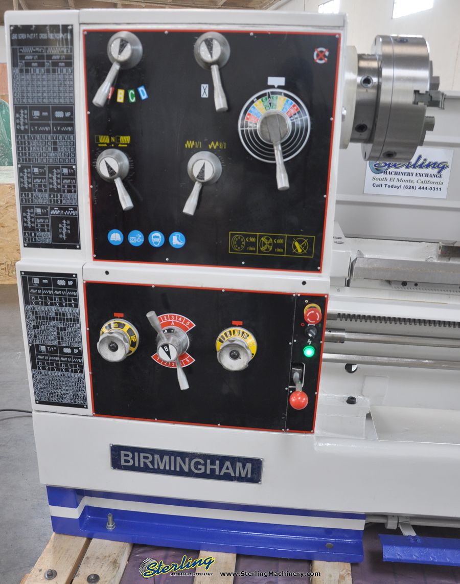 32"/41" x 120" Birmingham #YCL-32120, 3 & 4-Jaw chucks, 4-way tool post, #5MT, Steady Rest, 10 HP, new - Image 6