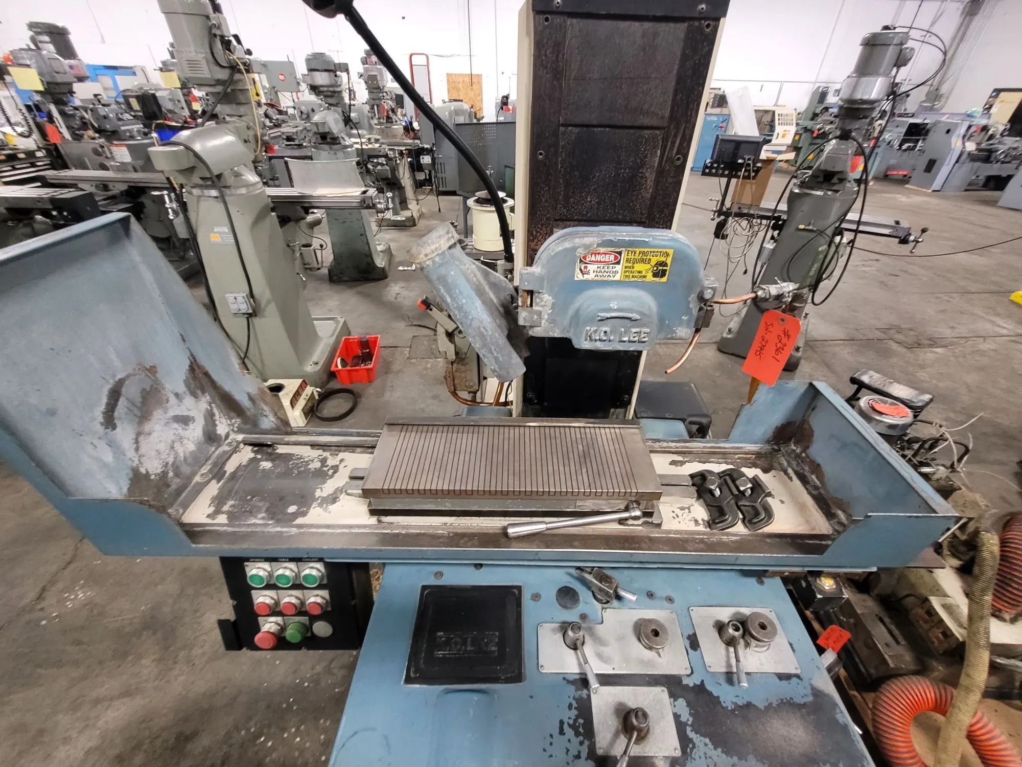6.2" x 16" K.O. Lee #SH618-2, Hydraulic Surface Grinder, 8" x 3/4" x 1-1/4" wheel, 3600 RPM, 2 HP, 3-Axis - Image 1
