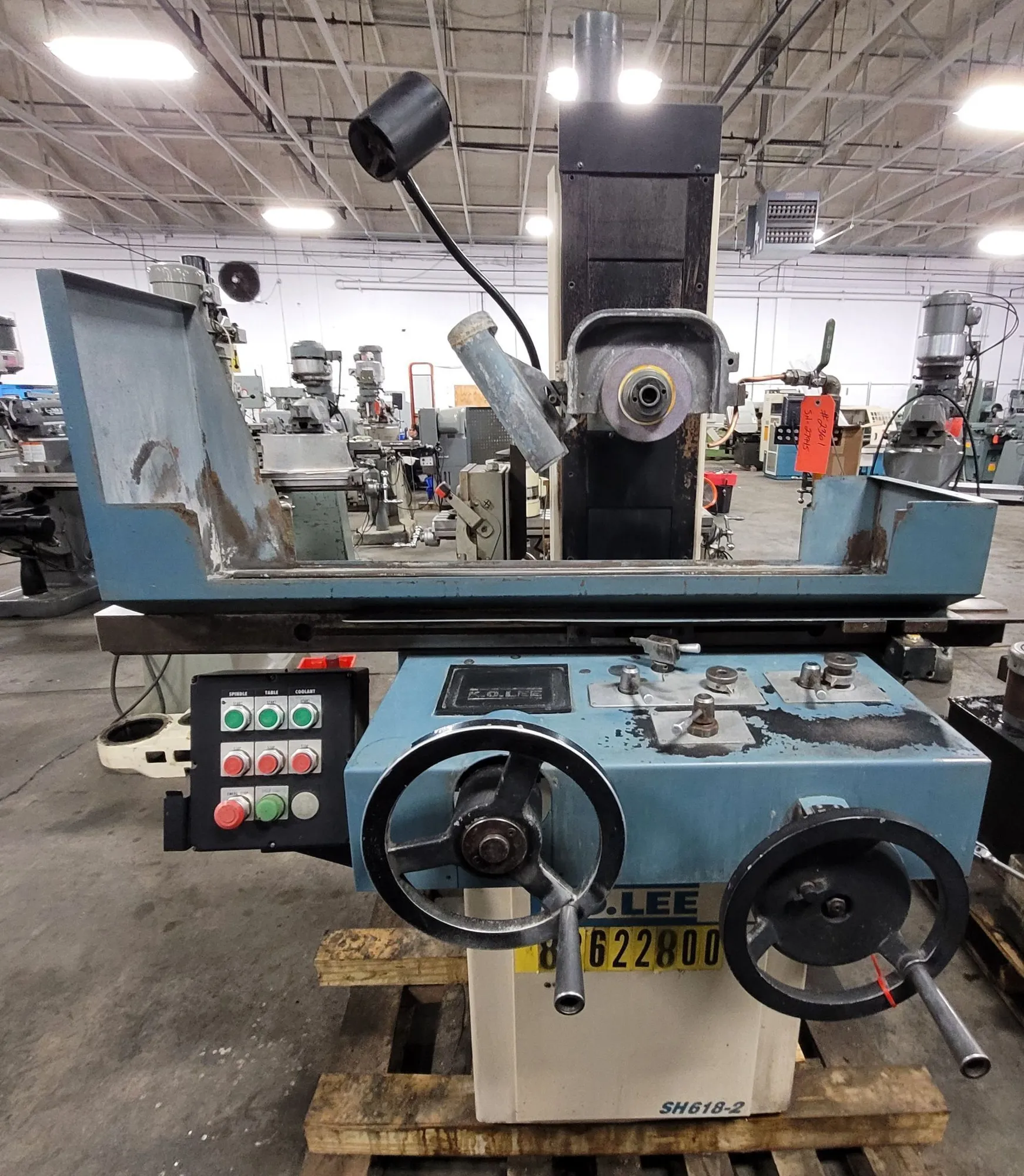 6.2" x 16" K.O. Lee #SH618-2, Hydraulic Surface Grinder, 8" x 3/4" x 1-1/4" wheel, 3600 RPM, 2 HP, 3-Axis - Image 3