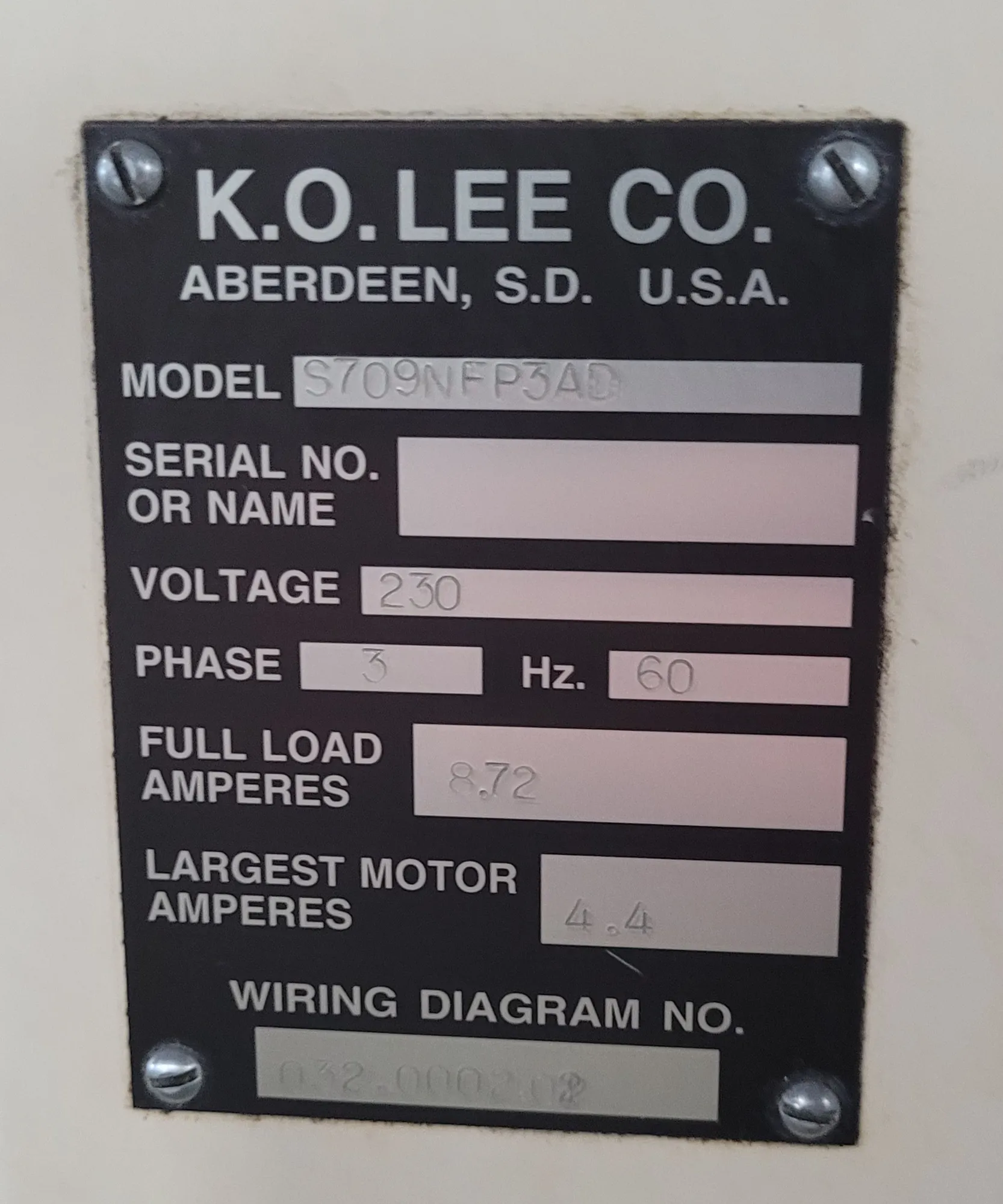 6.2" x 16" K.O. Lee #SH618-2, Hydraulic Surface Grinder, 8" x 3/4" x 1-1/4" wheel, 3600 RPM, 2 HP, 3-Axis - Image 10