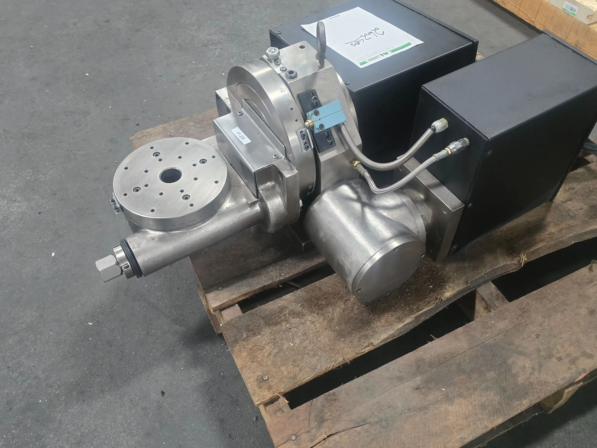 6.5" Troyke #L6.5-C, Rotary & Tilt Axis Table, 1.181" bore, 100 lb. capacity - Image 3
