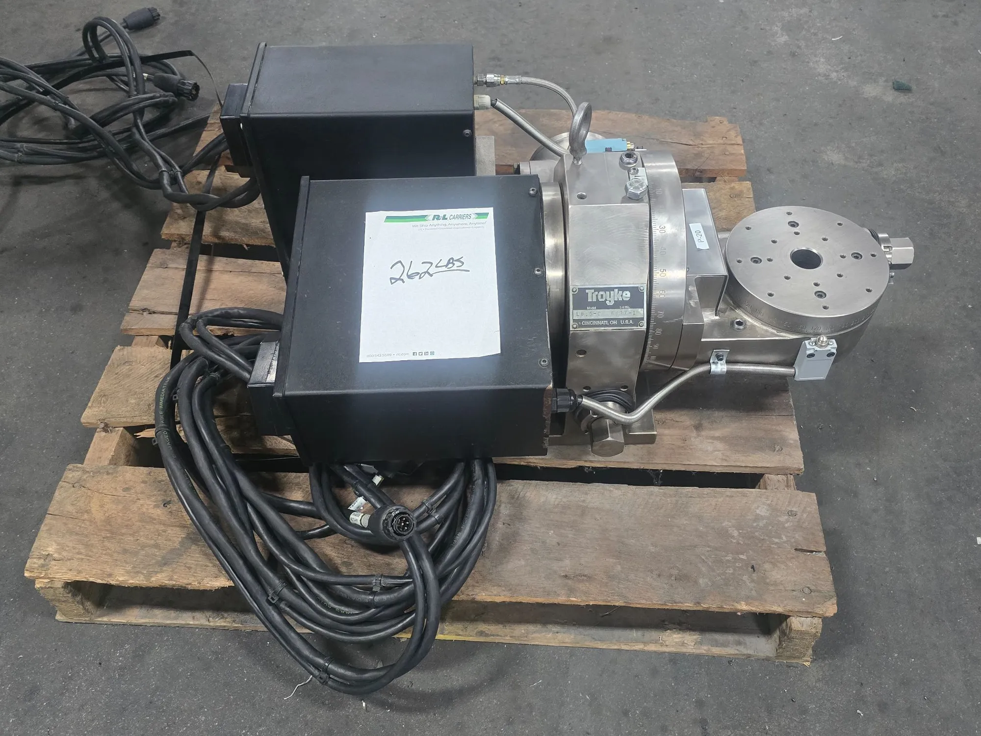 6.5" Troyke #L6.5-C, Rotary & Tilt Axis Table, 1.181" bore, 100 lb. capacity - Image 4