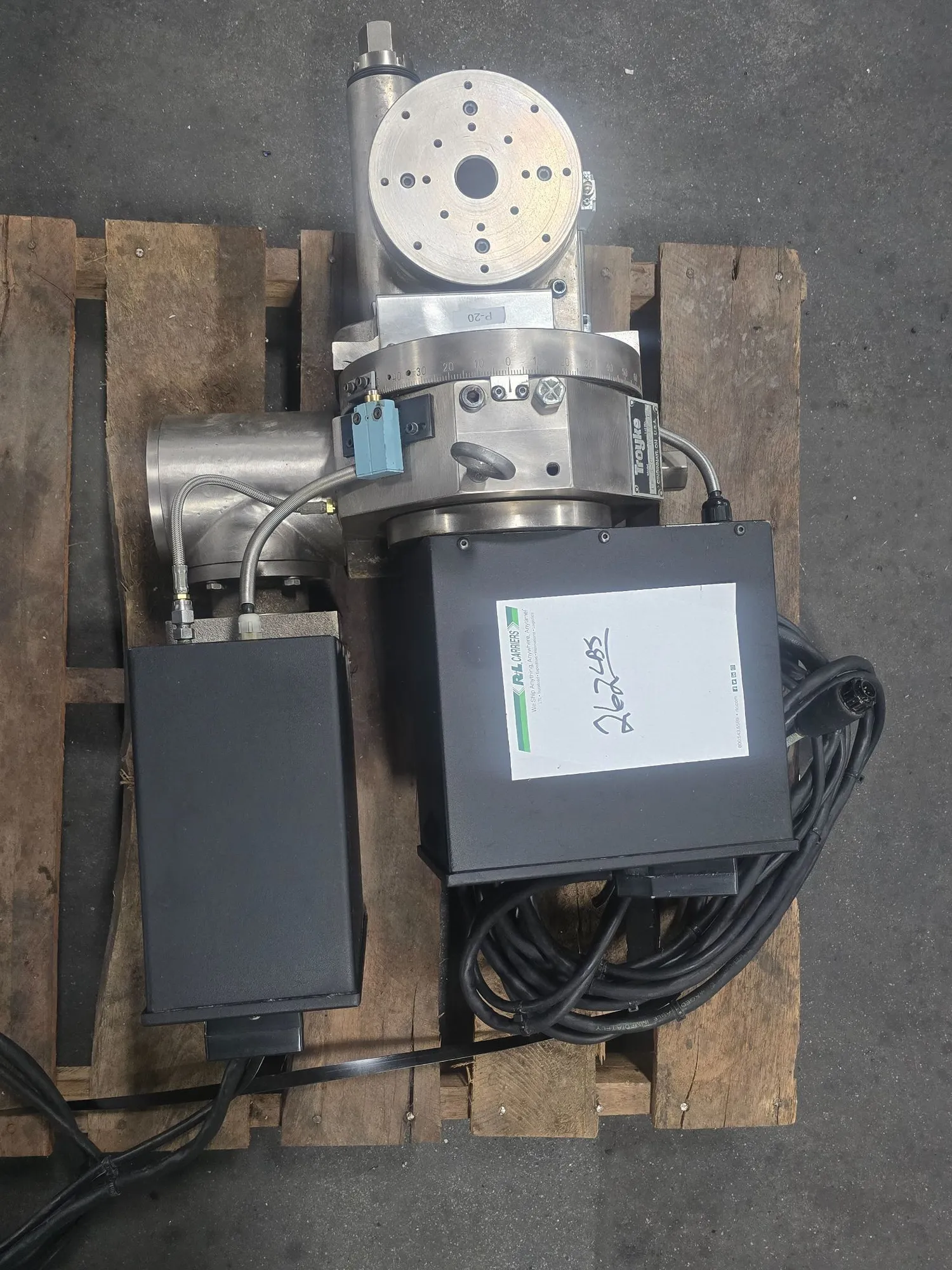 6.5" Troyke #L6.5-C, Rotary & Tilt Axis Table, 1.181" bore, 100 lb. capacity - Image 5