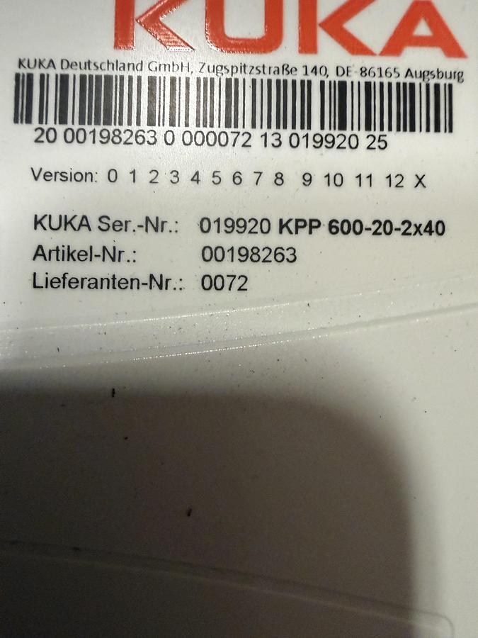 Kuka #KPP-600-20-2X40, Servo Drive and Power Pack for KRC4, 2 x 40 Amp output - Image 2