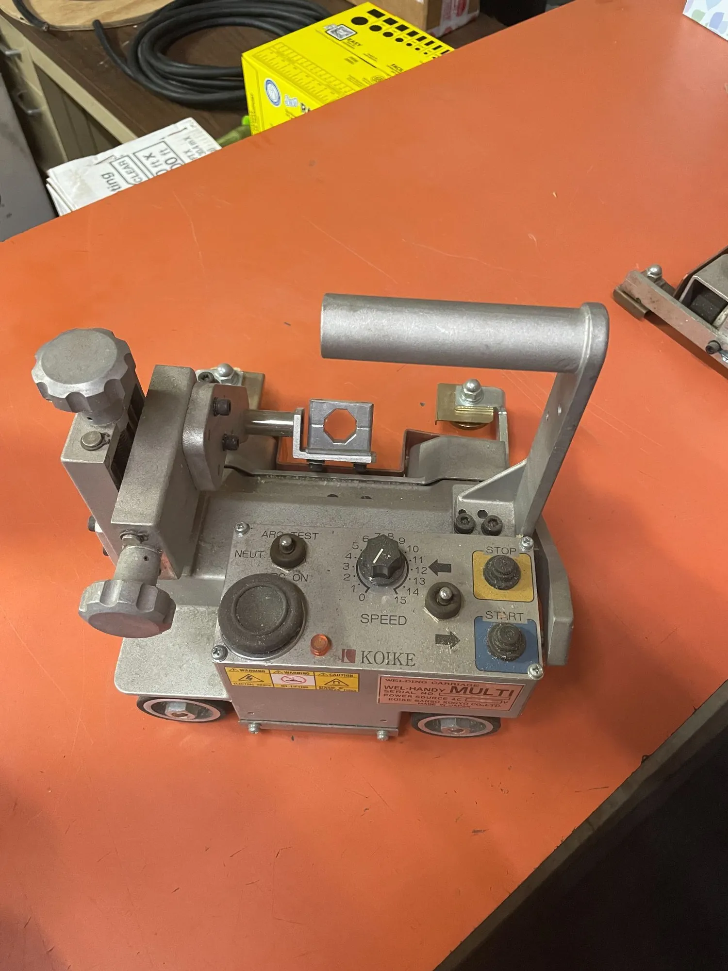 Koike Aronson Wel-Handy #61000705, Welding Carriage, trackless, 6-60 IPM, 66 lb. pulling power, all wheel - Image 2