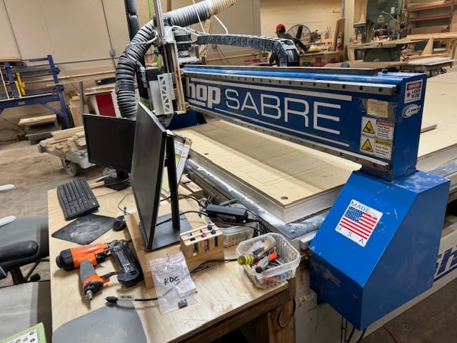 ShopSabre #RC8, CNC Router, 5' x10' vacuum table, 97" X, 51" Y, 9" Z, 3.25 HP, 1500 IPM, WinCNC Control - Image 3