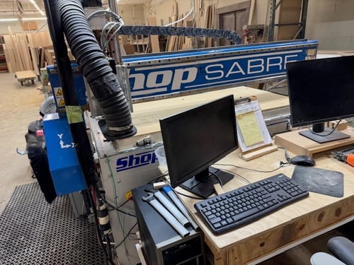 ShopSabre #RC8, CNC Router, 5' x10' vacuum table, 97" X, 51" Y, 9" Z, 3.25 HP, 1500 IPM, WinCNC Control - Image 4