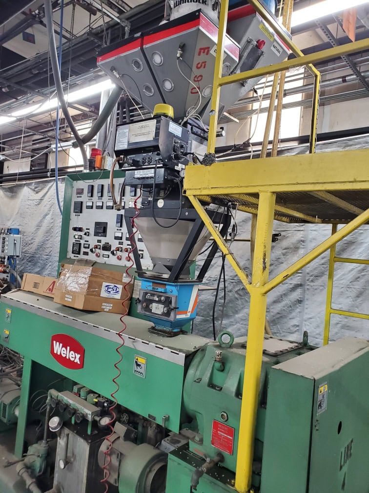 2.5" Welex #2.5-24:1-RHNV, single screw extruder, 24:1 L/D, 40 HP DC, air cooled barrel, 3 heating zones - Image 7