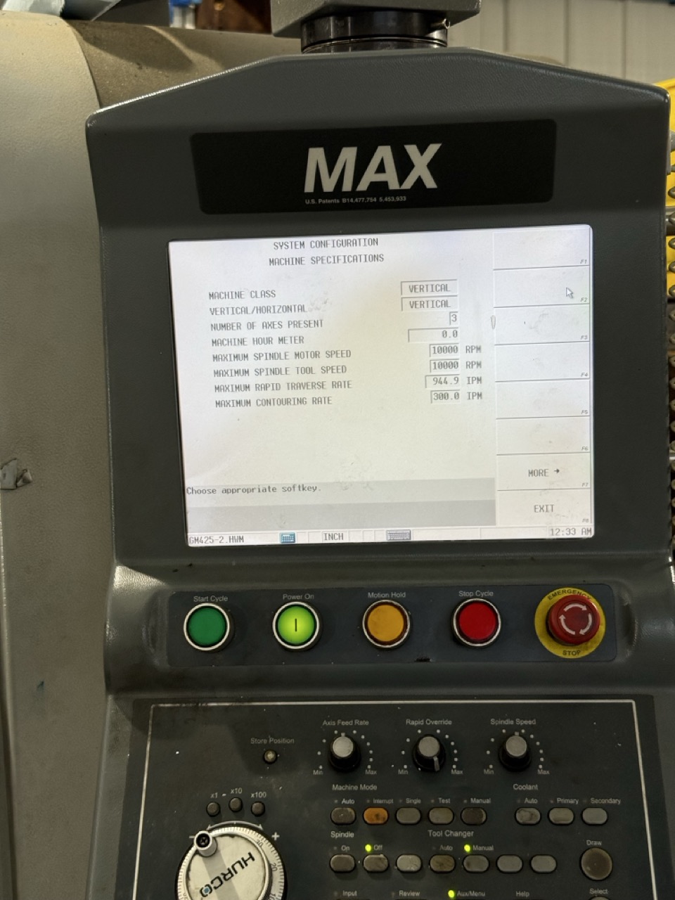 Hurco #VM-20i, CNC vertical machining center, 40" X, 20" Y, 20" Z, 20" x46" table, 12000 RPM, CAT 40, 20 HP - Image 6