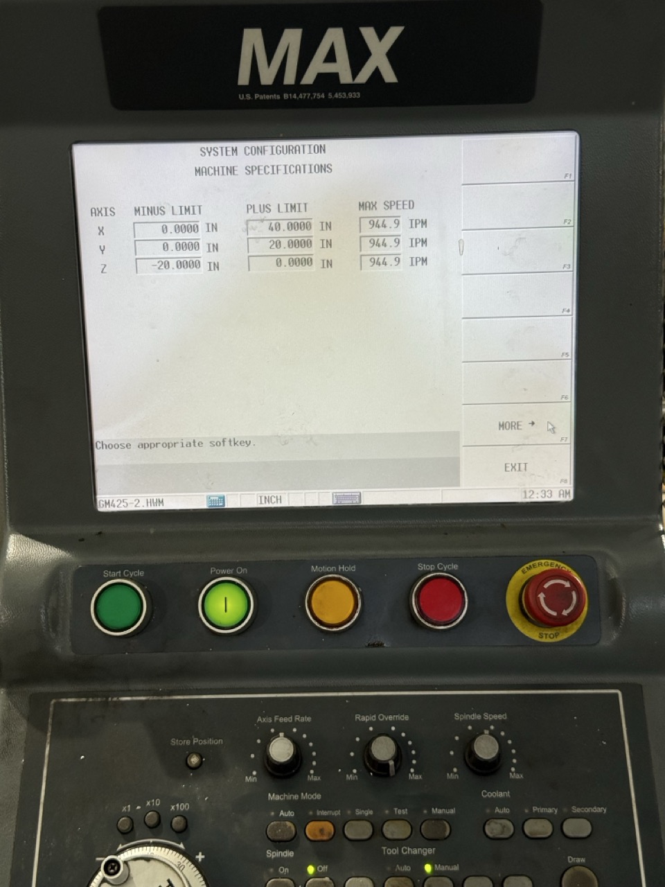 Hurco #VM-20i, CNC vertical machining center, 40" X, 20" Y, 20" Z, 20" x46" table, 12000 RPM, CAT 40, 20 HP - Image 7