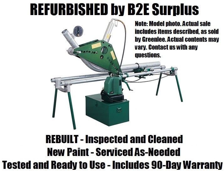 4" Greenlee #884, Hydraulic Rigid Conduit Bender, 1-1/4" - 4", Bender Parts & Case, Without Hydraulic Pump - Image 1