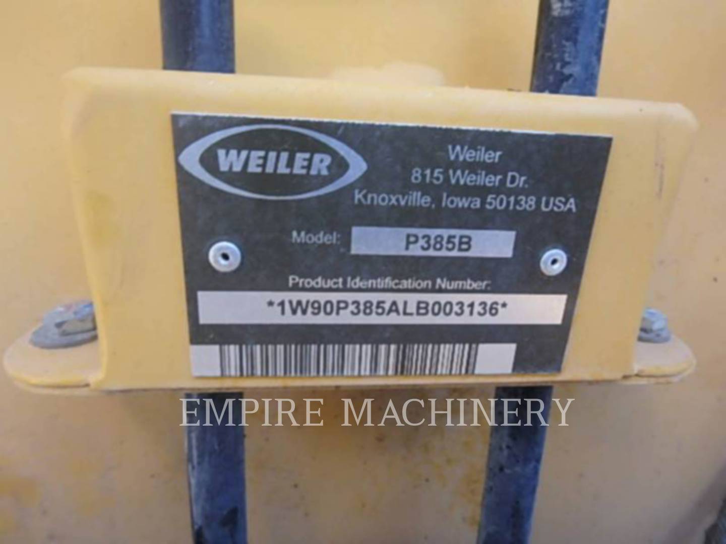 Weiler P385B PVR, Asphalt Paver, 719 hours, S/N: P385B-3136, 2020 - Image 4