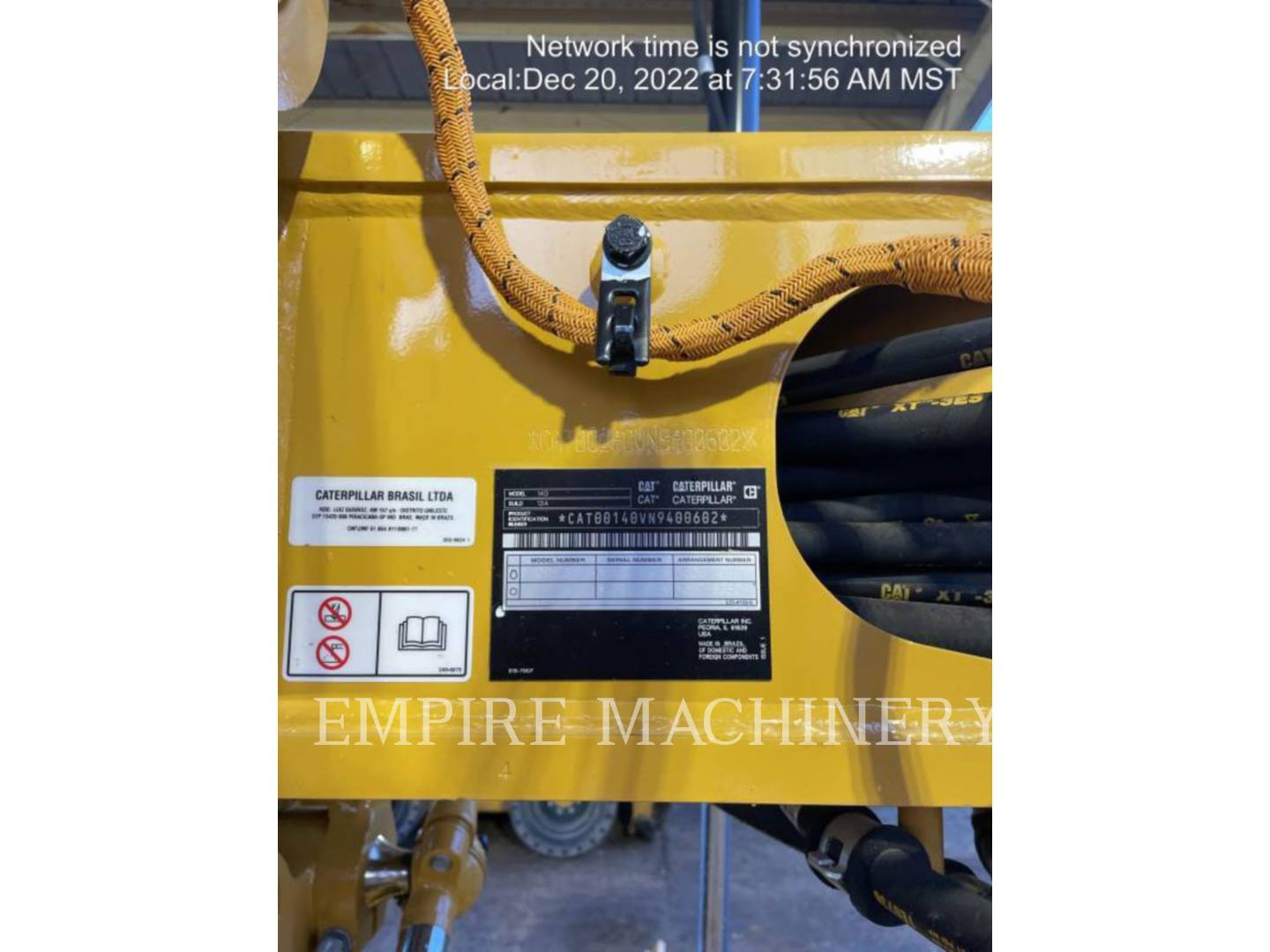 Caterpillar 140-13, Motor Grader, 2373 hours, S/N: N9400602, 2022 - Image 6