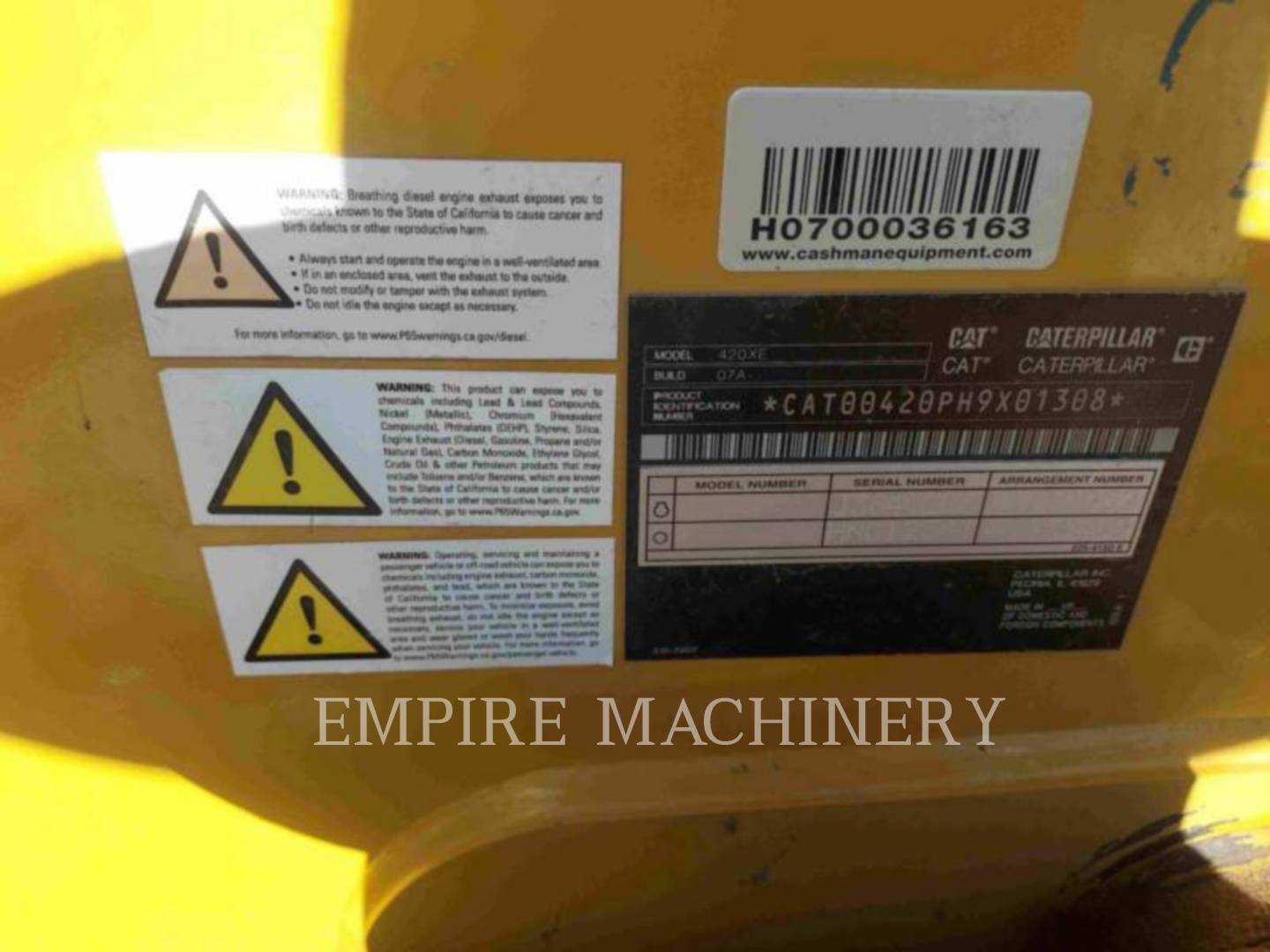 Cat 420XE4ECMP, Backhoe Loader, 806 hours, S/N: H9X01308, 2022 - Image 4