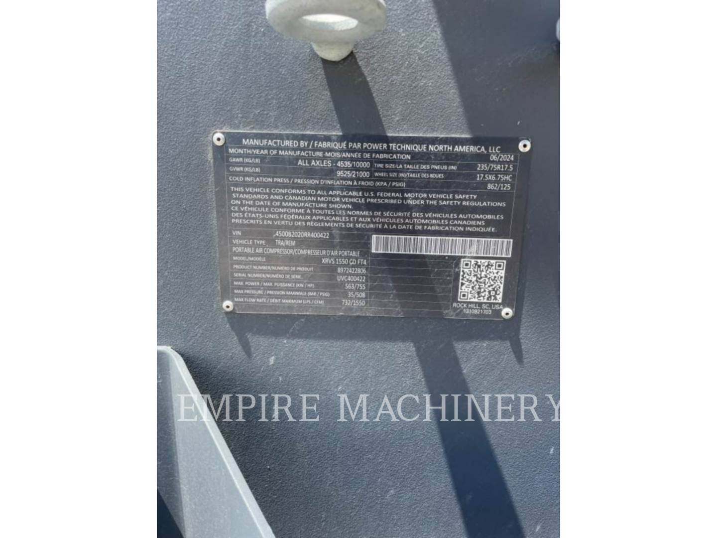Atlas-Copco XRVS1550CD, 872 hours, S/N: UVC400422, 2024 - Image 5