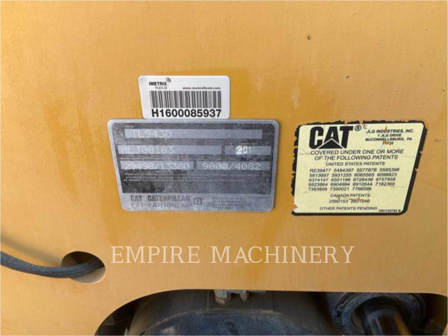 Cat TL943D, Telehandler, 2669 hours, S/N: MLJ00183, 2016 - Image 7