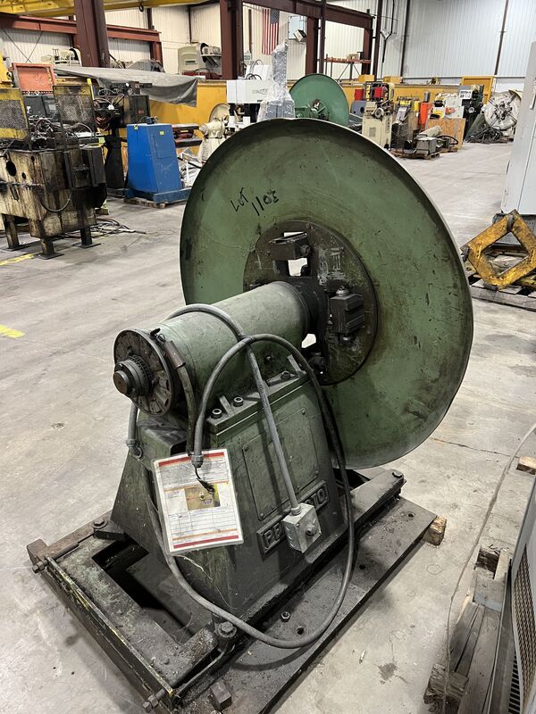 4000 lb. Perfecto #15-48-4000, non-powered reel, 15" width, 15"-20" ID, 48" outside dimensions, manual - Image 1