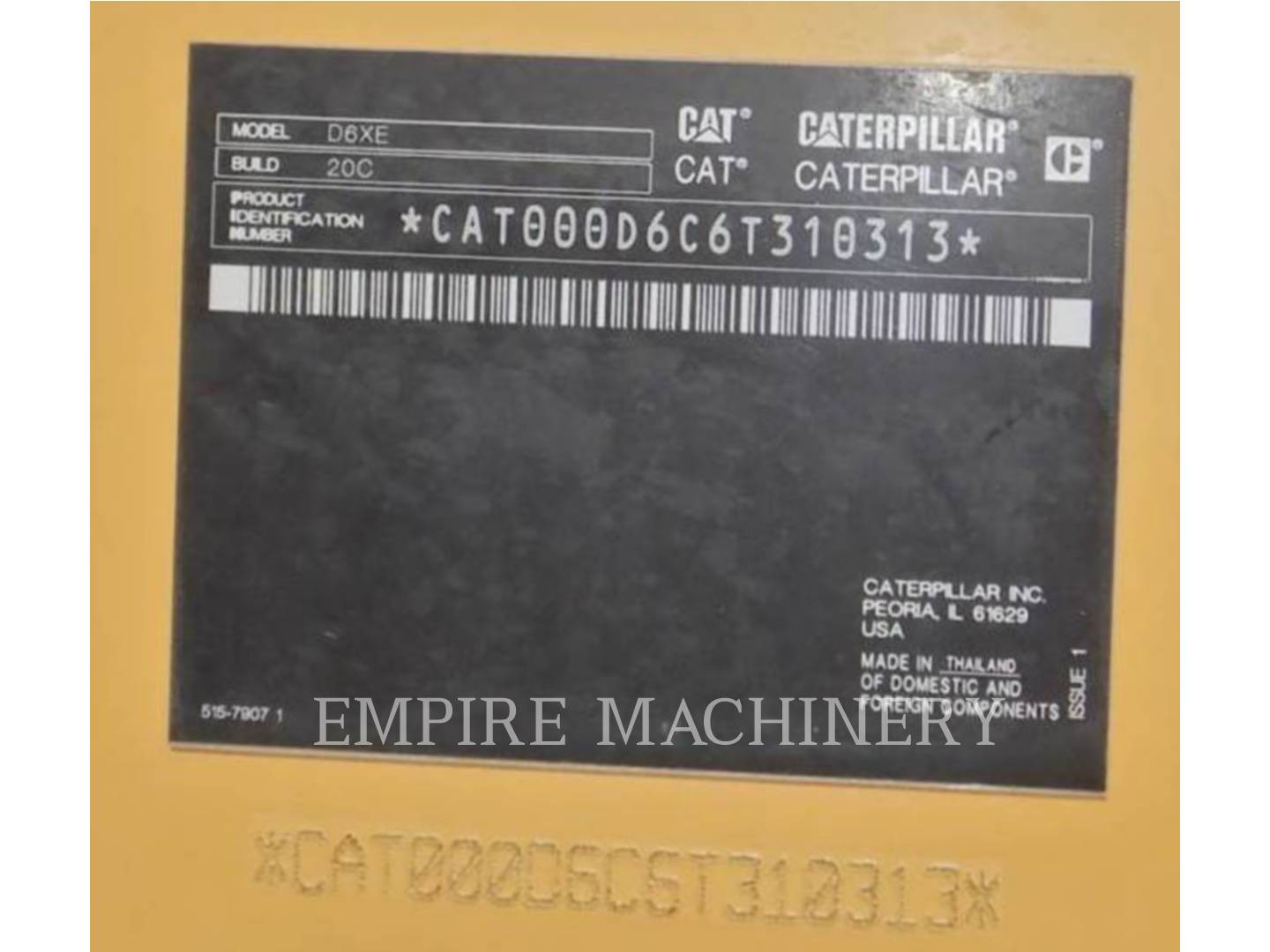 Caterpillar D6XE20VPT6, 716 hours, S/N: 6T310313, 2026 - Image 4