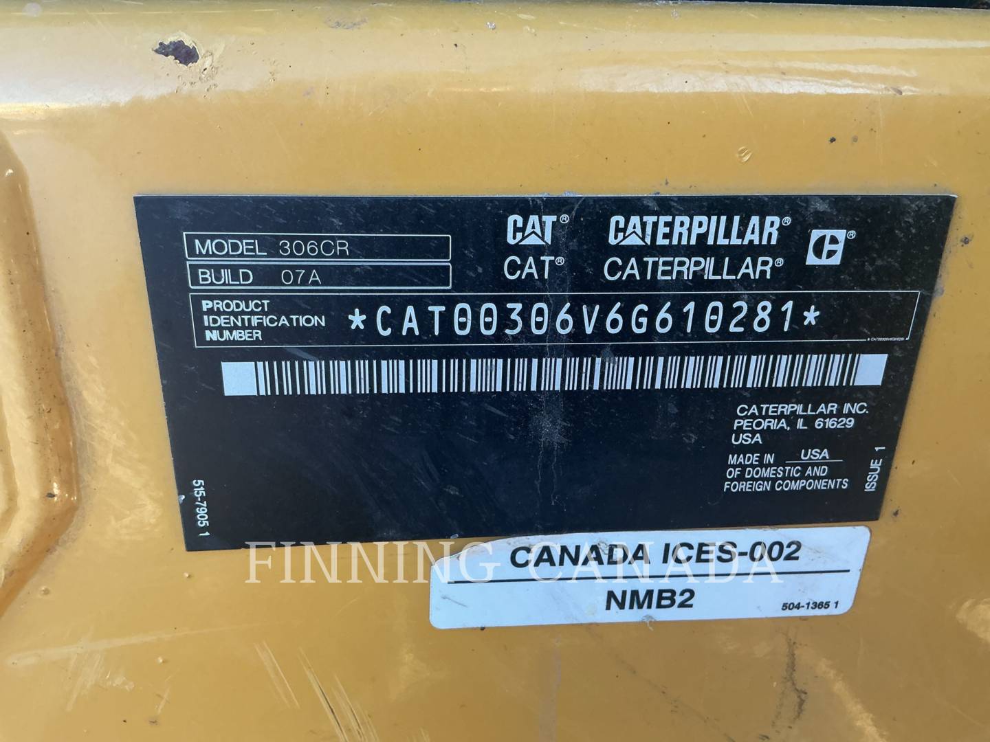 Caterpillar 306-07 CR, 565 hours, S/N: 6G610281, 2024 - Image 6