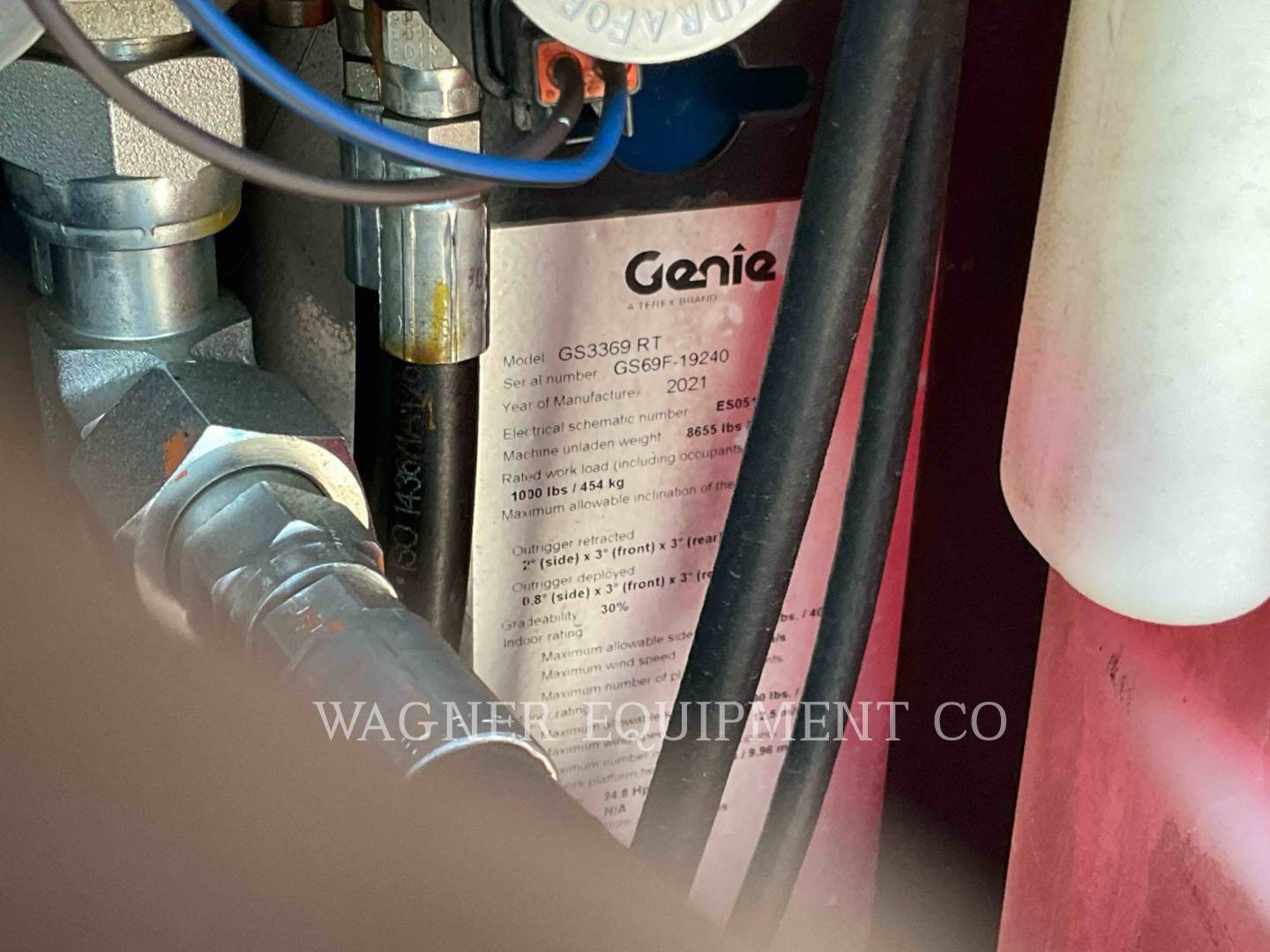 Genie Industries GS3369RT, 600 hours, S/N: GS69F19240, 2021 - Image 6