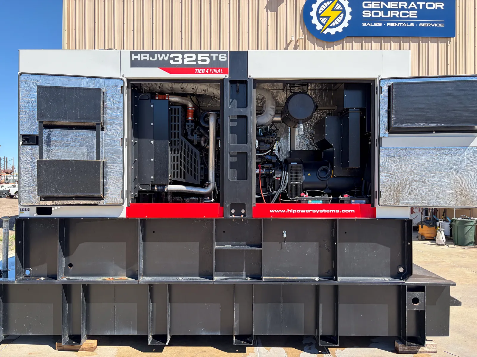 260 KW Hipower HTW #6090HFG06, diesel generator, enclosed, 480 Volts, 630 hours, 2020 - Image 3