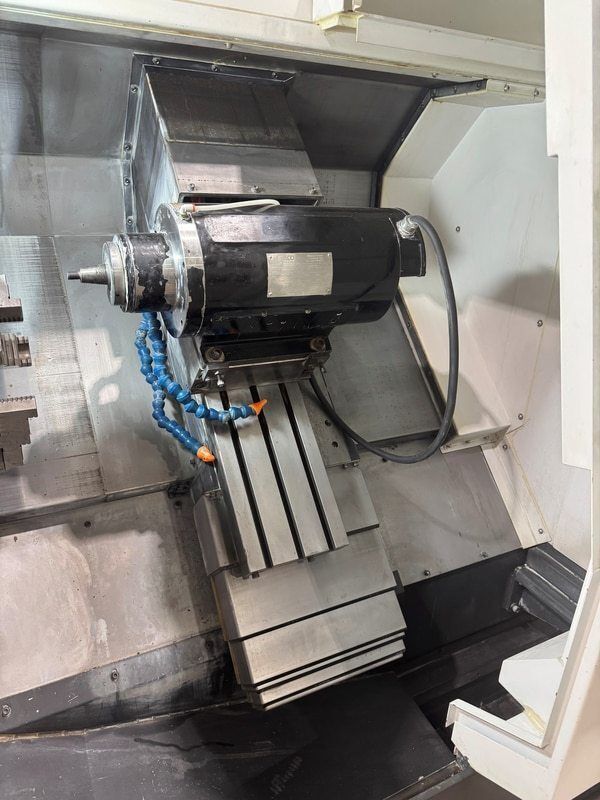 30.7" x 15" Hyundai Wia #KIT60G, Fanuc i, 3600 RPM, 12" Bison Set-Tru 3565-12 3-jaw self centering chuck, 2018 - Image 6