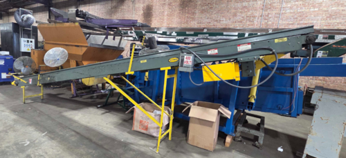 16" wide x 20' long, Hytrol, cleated incline conveyor - Image 2