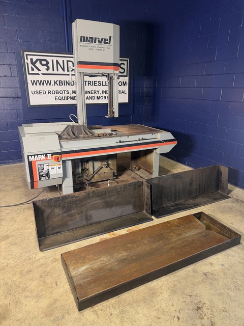 18" x 22" Marvel #Series-8-Mark-II, tilting column vertical band saw, 174" x 1" blade, 450 FPM, 2 HP - Image 1