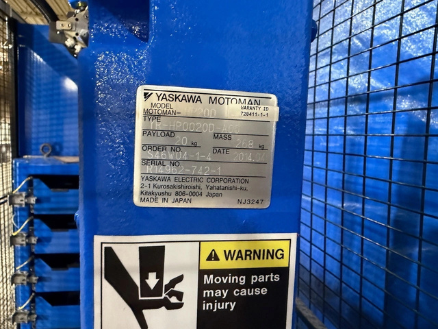 Yaskawa Motoman HP20D, 6-Axis Robot, 20 kg payload, 1717 mm reach, LoadWorld machine tending cell, DX100 - Image 7